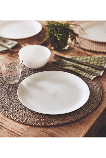 Luminarc Pampille Beyaz Pasta Tabağı 6'lı 19cm