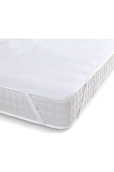 BabyMeva Four Seasons, un singur colț, elastic, rezistent la apă, pentru saltea Husă de protecție pentru saltea, suprafață din bumbac 80x200