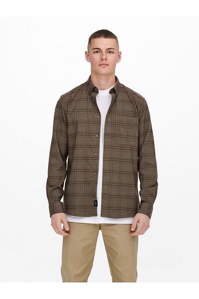 Only & Sons Еластична риза Onstıno Ls Check Reg
