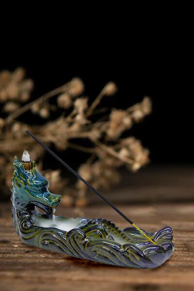 Me Ama Ejderha Seramik Geri Akış Ve Çubuk Tütsülük