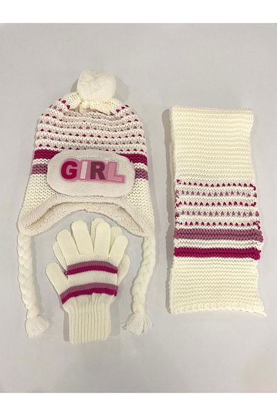 öykümgaleria Set de mănuși unisex pentru eșarfă pentru copii