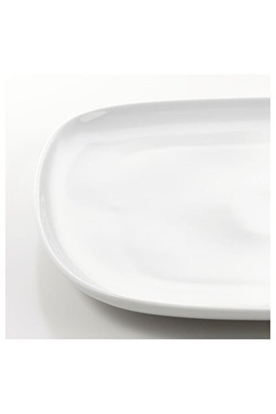 IKEA Vardera Beyaz Tatlı Tabağı 31x26 Cm