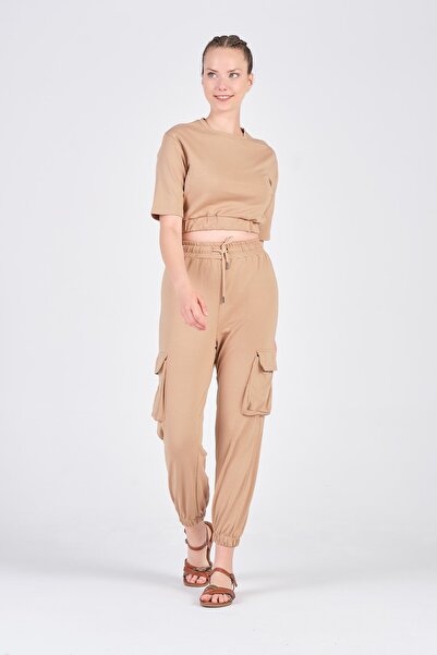 MODUMUZ RAHATLIK Γυναικεία φόρμα για τζόκινγκ Κοντό πλαϊνή τσέπη