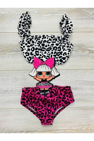 ÖYKÜ KİDS Children's Swimsuit with Cartoon Characters, Bikini