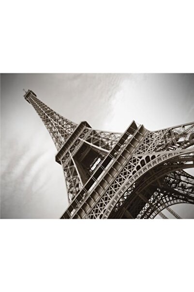 EkoDekor 3boyutluduvarkagitlari Paris Eyfel Kulesi Temalı Duvar Kağıdı Kanvas Tek Parca