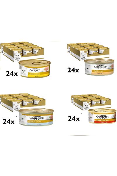 Gourmet Gourme Gold Karısık Kıyılmıs 96 Adet