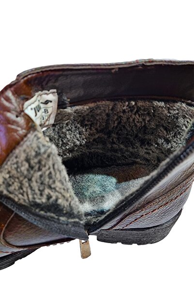 Jump Чоловічі шкіряні з підкладкою з хутра, нековзною підошвою та застібкою-блискавкою, зимові черевики