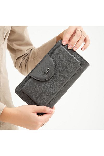 Tamer Tanca Portofel casual din piele pentru femei, suport card, breloc 898 908 Bn Portofel Sk22/23