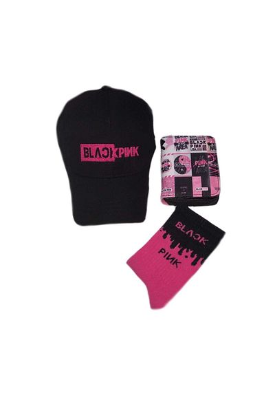 GC GÖKHAN CLUB Blackpink Καπέλο Πορτοφόλι Κάλτσες Συνδυασμός