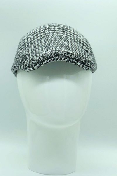 Hoppe Winter Stamped Wool Brood Black Patterned Sports Luxury Hooligan Cap Hat