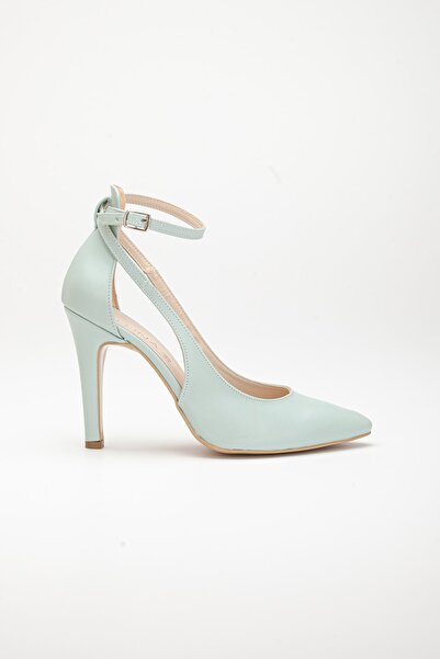 LİLLA Women's Stiletto High Heel Aqua Green