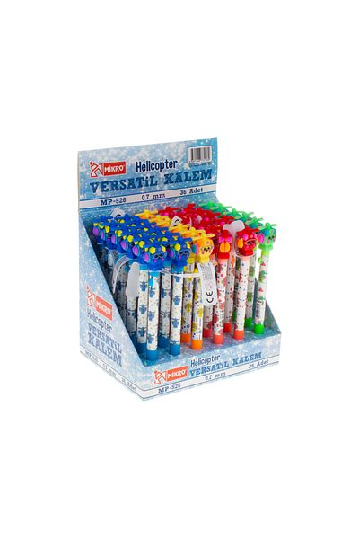 Mikro Versatil Pen 0.7mm Helicopter Figure Head "36 Pieces