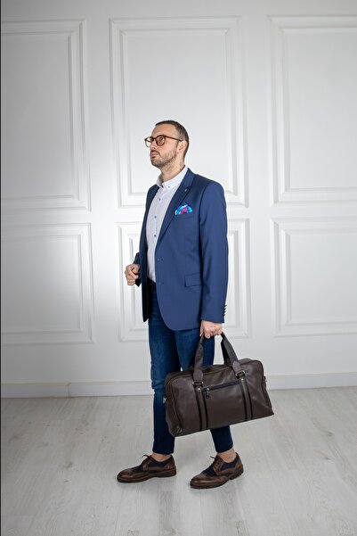 Sarar Interview Cerruti Fabric Navy Blue Blazer Jacket