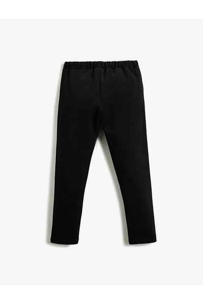 Koton Basic Sweatpants Tie Waist Button Closure Pocket
