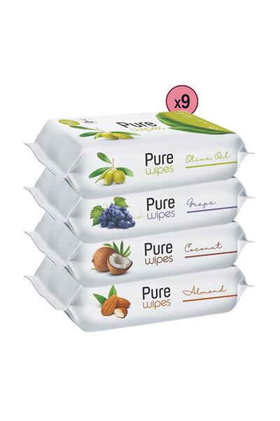 Pure Baby Pure Wipes Islak Havlu 36x50 (1800yaprak)