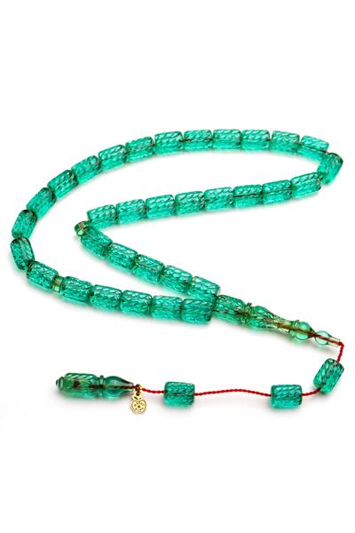 enderun Mesut Elma Usta Kalem Işçilikli Blok Zar Kehribar Tesbih, Üst Düzey Çekime Sahip