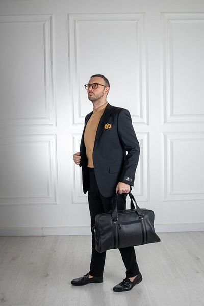 Sarar Interview Cerruti Fabric Black Blazer Jacket