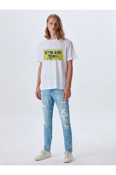 Ltb T-Shirt - Weiß - Regular Fit