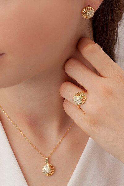 Molenga Kadın Gümüş Takı Seti