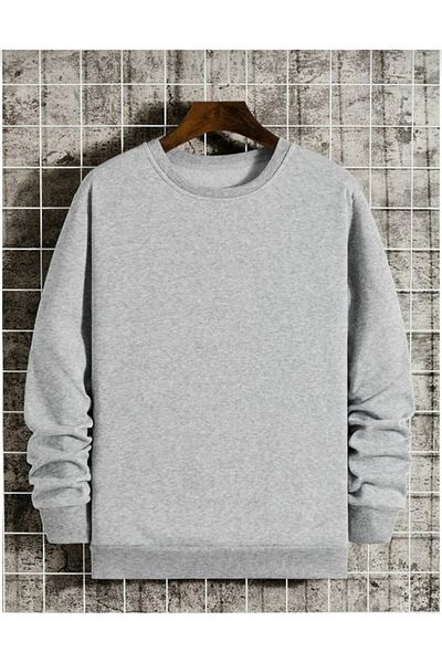Tünel moda Crew Neck Plain Unisex Kids Sweatshirt