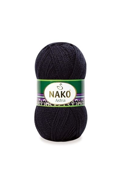 NAKO Astra Knitting Thread Black