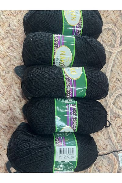 NAKO Astra Knitting Thread Black