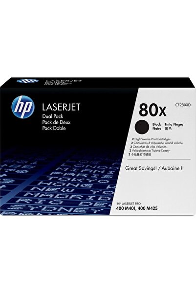 HP Комплект 2 касети HPTON-CF280XD, черни