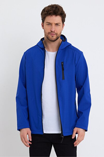 GENIUS STORE Store Men's Fleece Softshell Coat Waterproof 3 Pocket Outdoor Sports Jacket