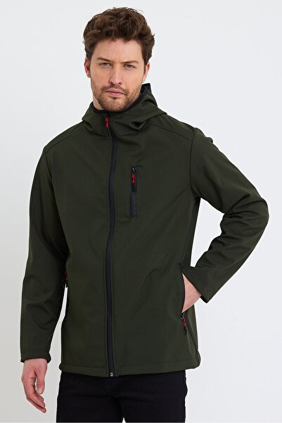 GENIUS STORE Κατάστημα Ανδρικό παλτό Fleece Softshell Αδιάβροχο αθλητικό μπουφάν εξωτερικού χώρου με 3 τσέπες