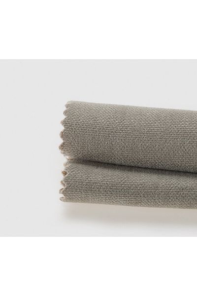 Demor Home Velvet Textured Fog Cloud Color Runner