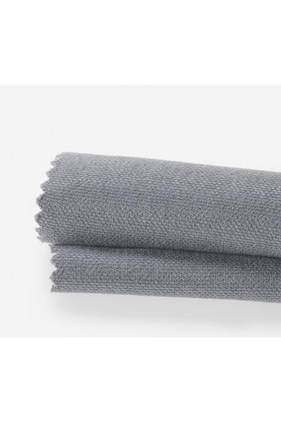 Demor Home Velvet Textured Silver Gray Runner