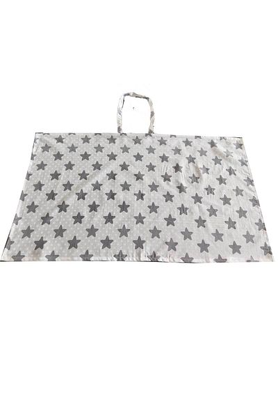 RevuBaby Duffel Nursing Bib Nursing Cover Gray Star