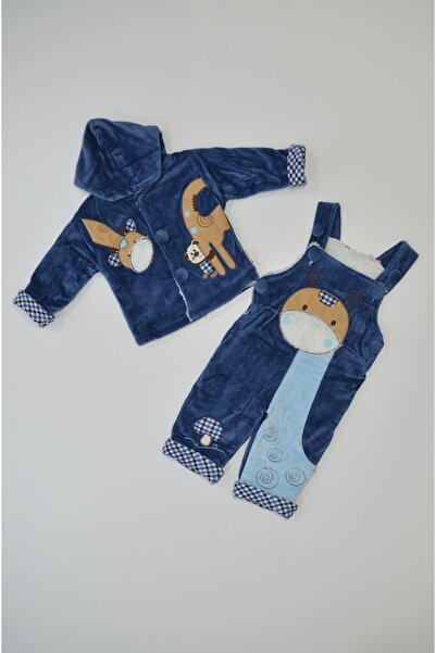 Baby Slon Kids Clup Kadife Kışlık Welsolftlu Zurafalı Erkek Slopet Peluşlu