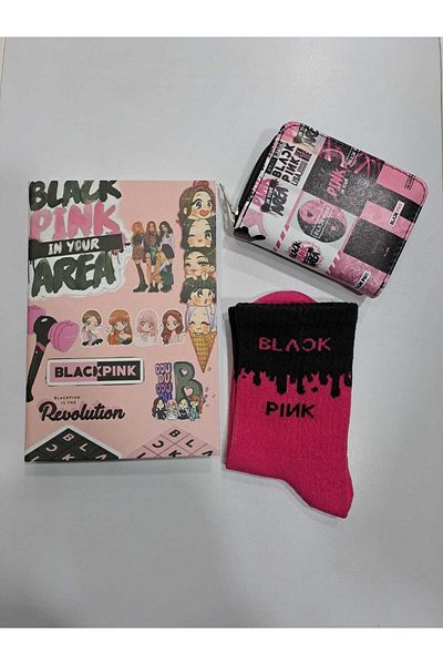 GC GÖKHAN CLUB Portofel cu șosete Blackpink Notebook