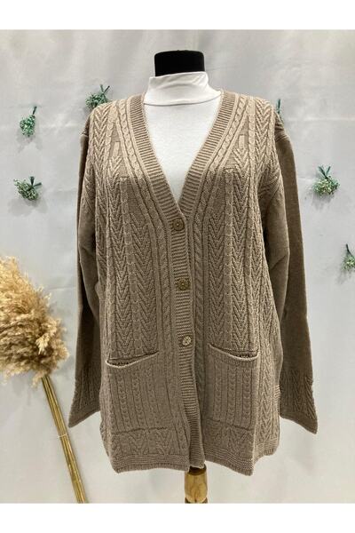 Sel Tekstil Plus Size Mother Cardigan