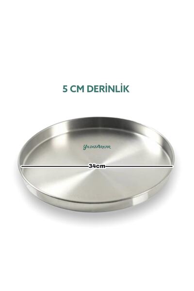 YILDIZ ARKAR Alüminyum Baklava Börek Fırın Tepsisii 34 Cm