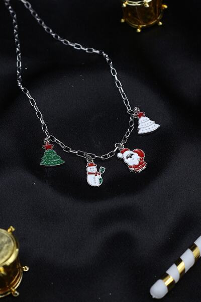 Dukkanka Yılbaşı Noel Temalı Konseptli Sallantılı Kolye