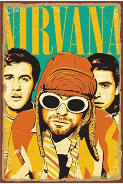 Hayat Poster Ρετρό ξύλινη αφίσα Nirvana