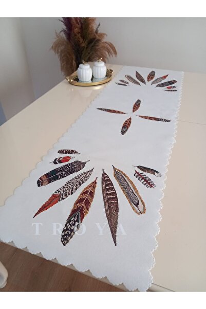 TROYA Tuşe Yumuşak Kumaş Runner