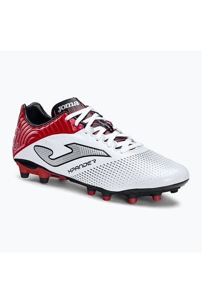 Joma White Red Xpander 2202 Fg M Football Boots - Men's Sports Shoes