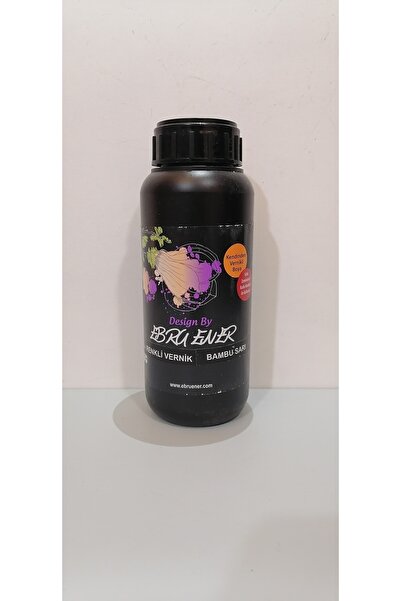 Ebru Ener Renkli Vernik Bambu Sarı 500ml