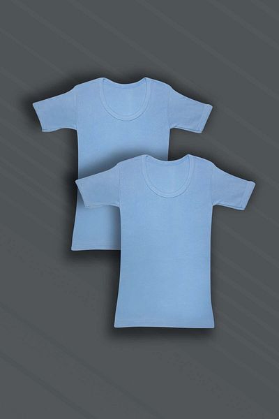 GRI MOR TEKSTIL Tricou pentru băiat, 100% bumbac, din 2 piese