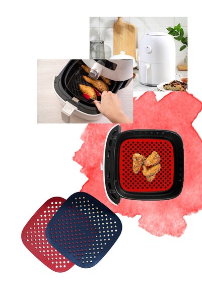 harım Airfryer Silicone Square Cooking Mat - 17cm