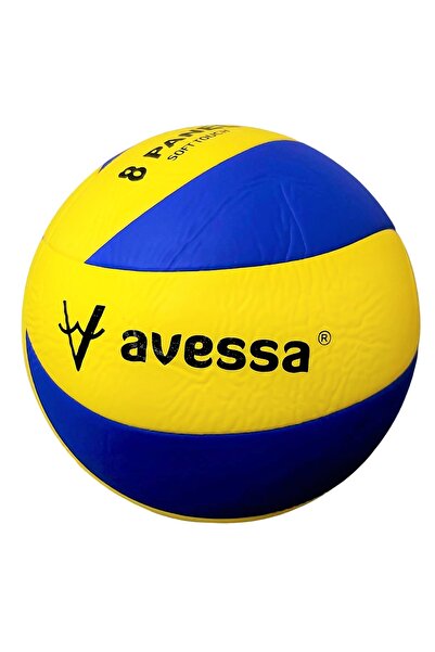 AVESSA كرة طائرة ذات 8 ألواح Vl-400 (أصفر-كحلي)