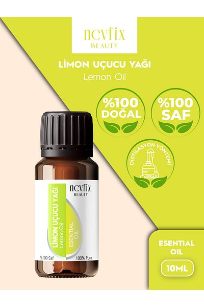 Nevfix Beauty Lemon Oil Essential - 10 Ml 100% Pure