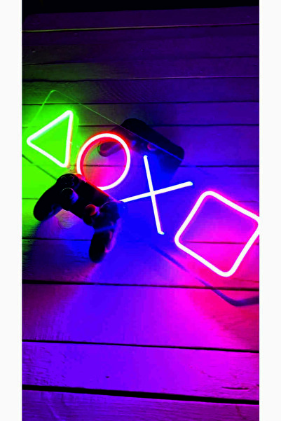 En Güzel Günde Playstation Tuş Takımı Neon Led