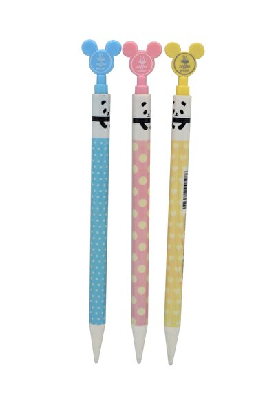 Kids Like Sevimli Panda 0.7 Versatil Kalem 3 Lü Set