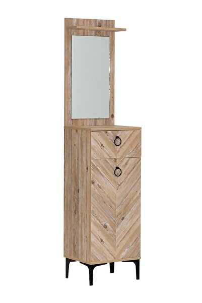 SANDALİE History Smart Aynalı Vestiyer Portmanto - Atlantik Çam