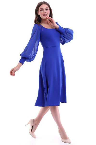 Rokka Moda Rochie midi cu decolteu rotund