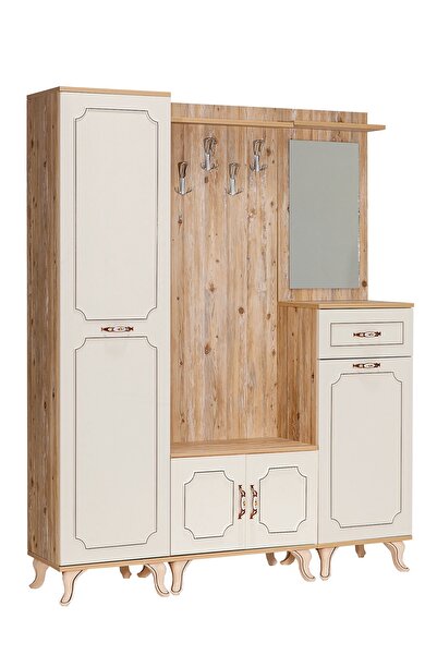 SANDALİE History Live 3 Parça Fonksiyonel Vestiyer Portmanto - Atlantik Çam/b...